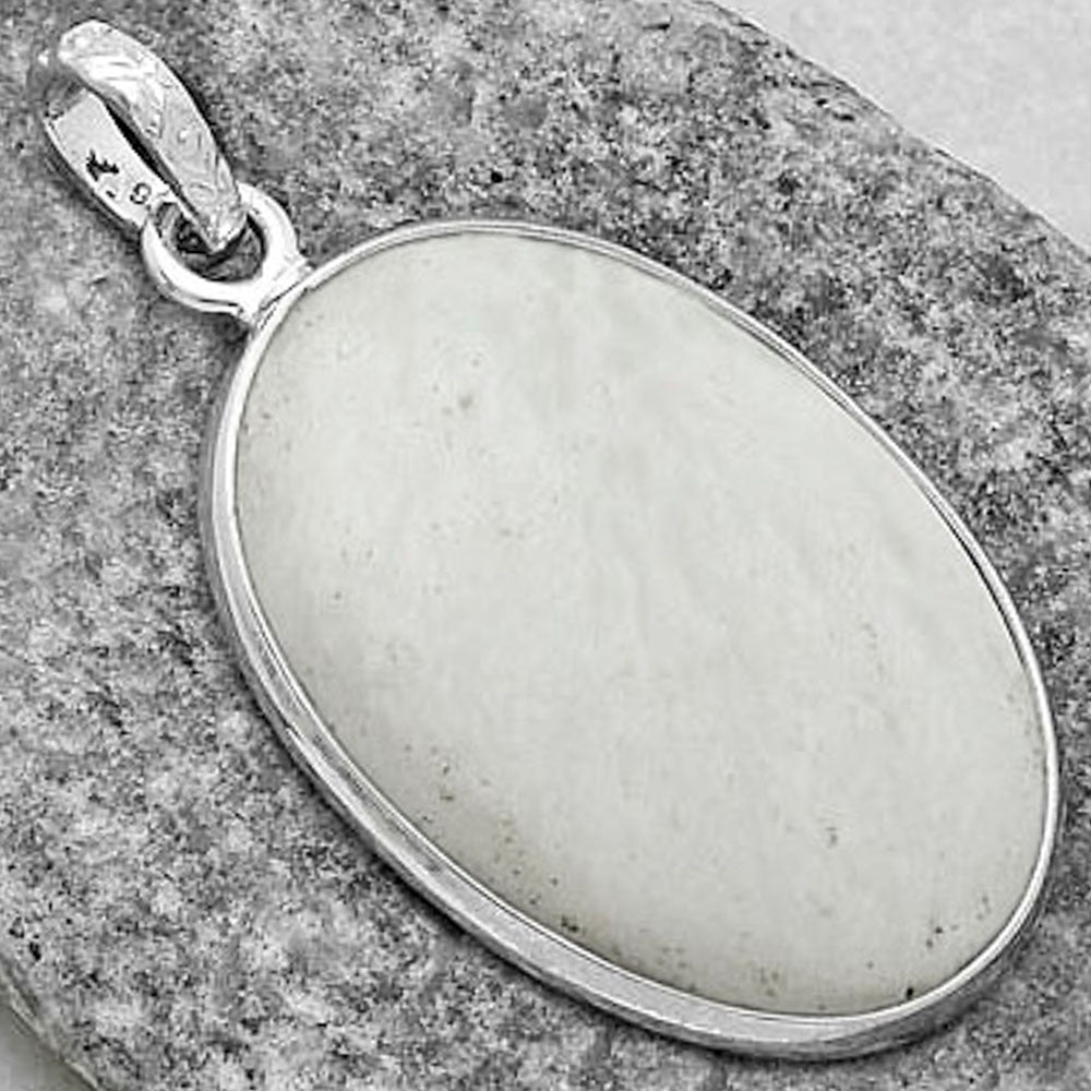 Natural White Scolecite Pendant P-1001 SDP118248