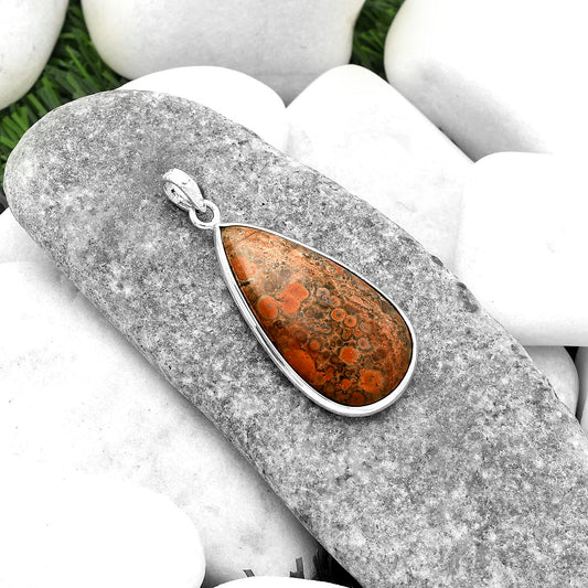 Natural Leopard Skin Jasper Pendant P-1001 SDP118303