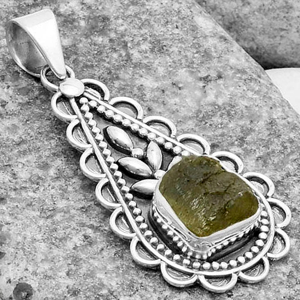 Natural Rare Kornerupine Rough Pendant P-1033 SDP118620