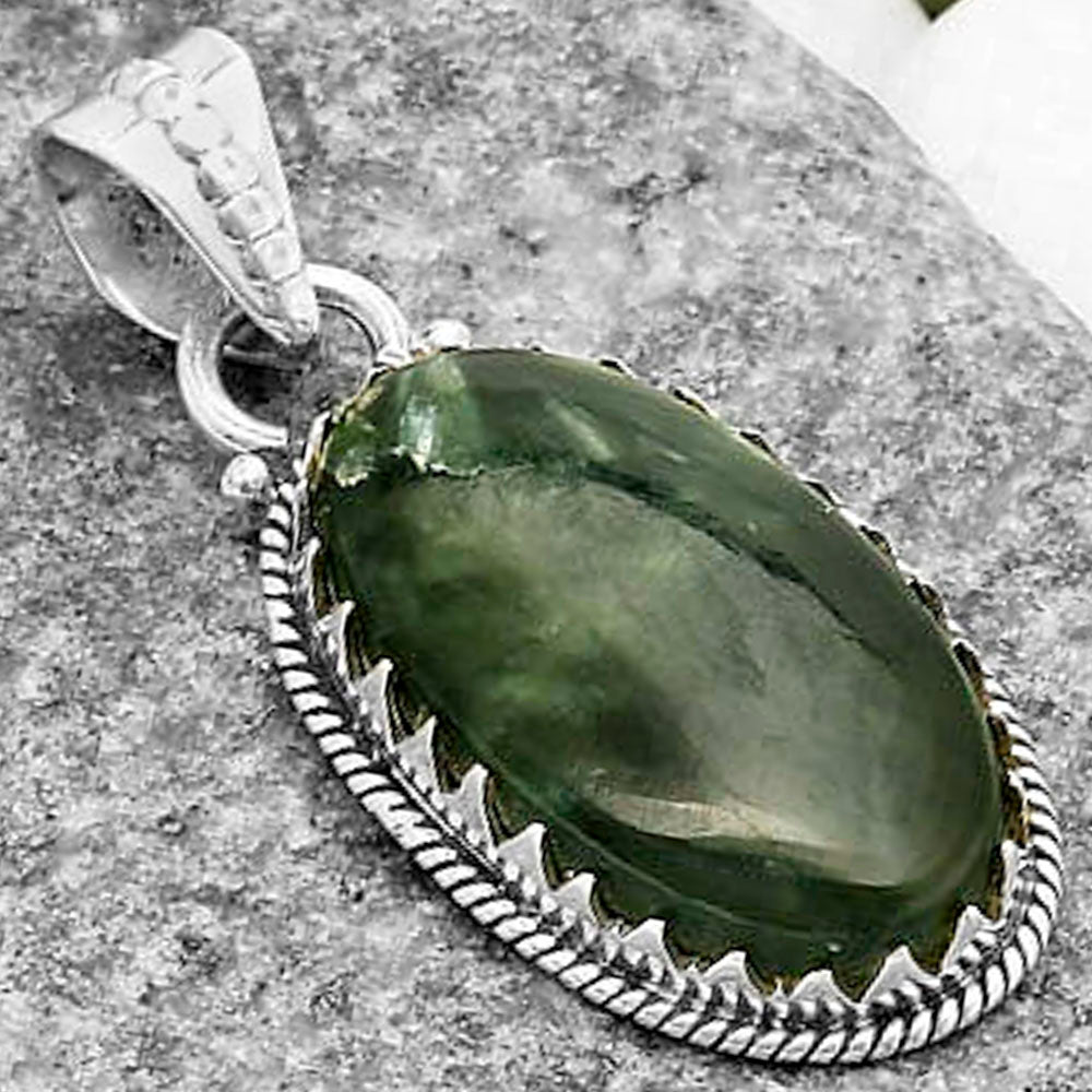 Natural Russian Seraphinite Pendant P-1515 SDP118726