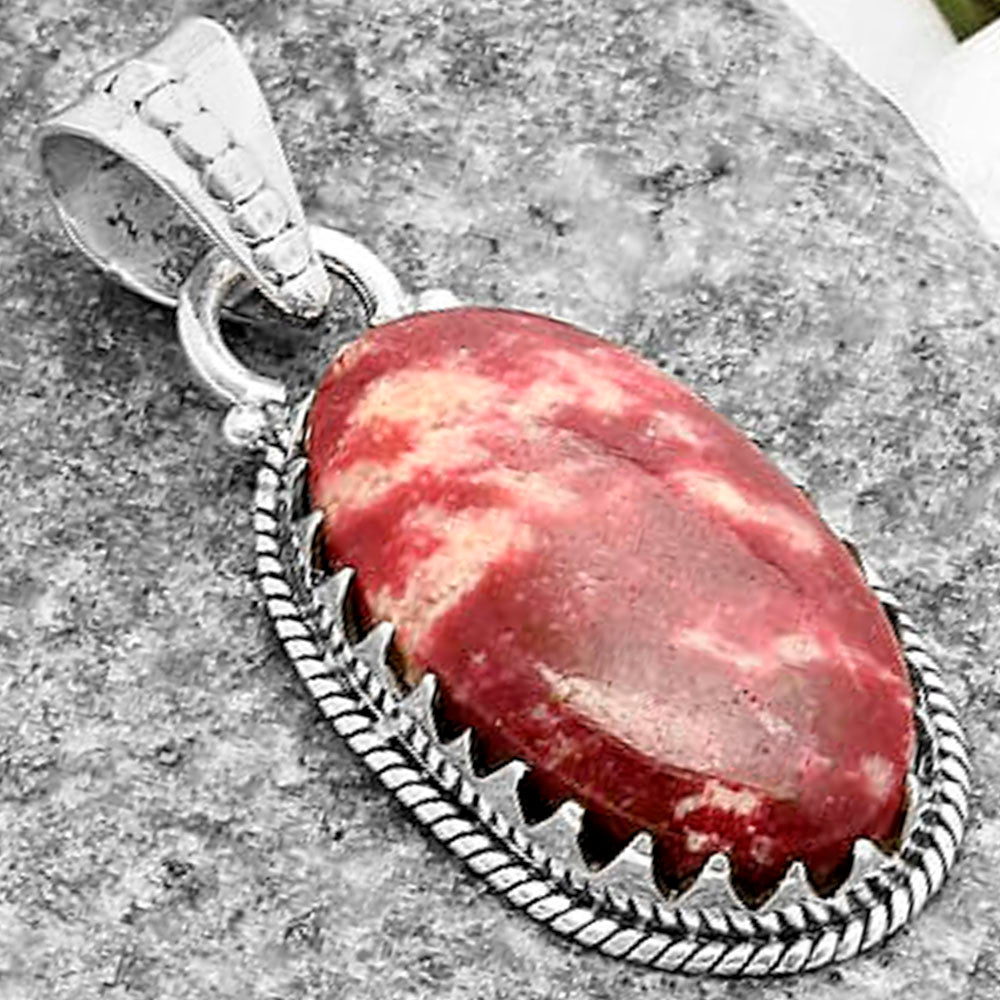 Natural Pink Thulite - Norway Pendant P-1515 SDP118733