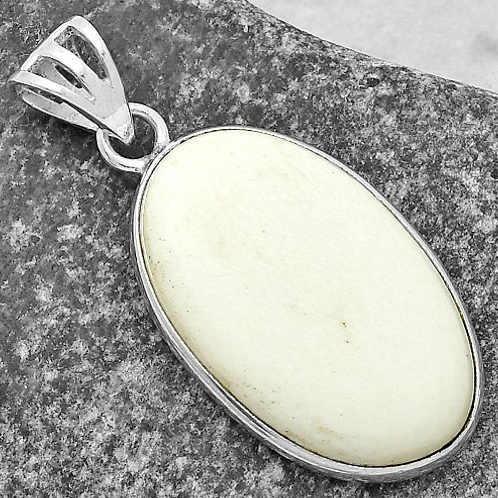 Natural White Scolecite Pendant P-1001 SDP119067