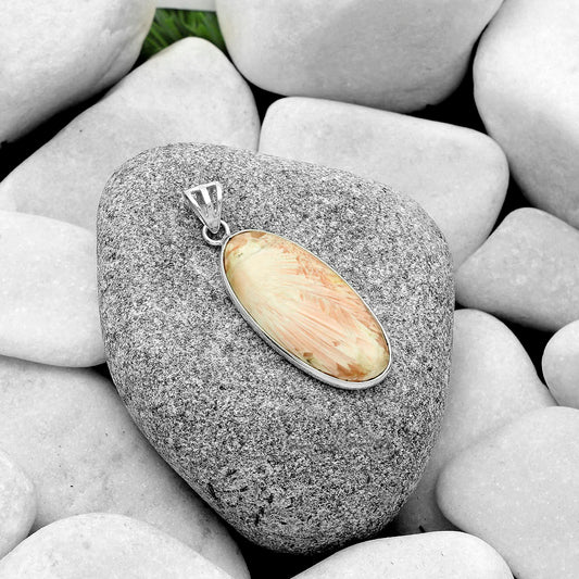 Natural Orange Scolecite - India Pendant P-1001 SDP119109