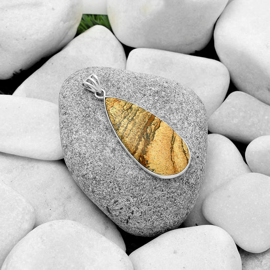 Natural Picture Jasper Pendant P-1001 SDP119116