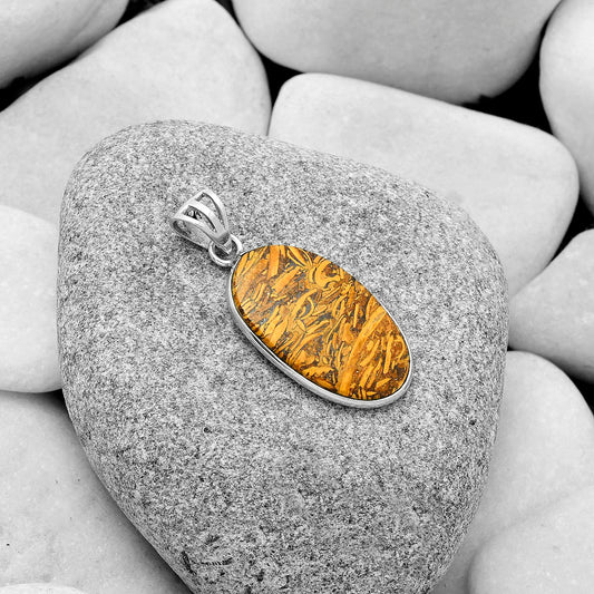 Natural Coquina Fossil Jasper - India Pendant P-1001 SDP119136