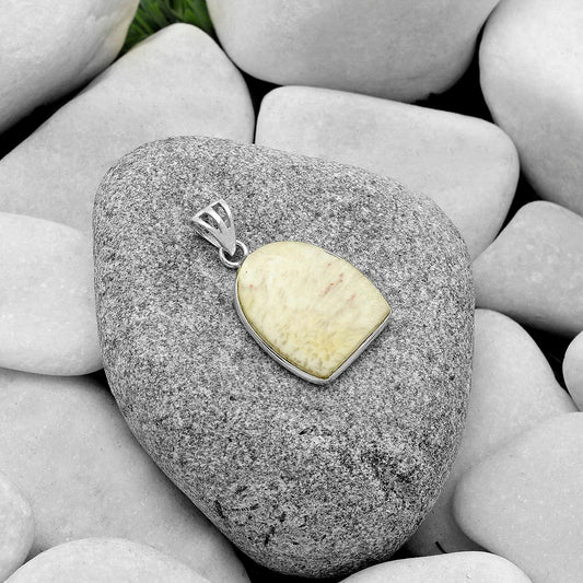 Natural White Scolecite Pendant P-1001 SDP119148