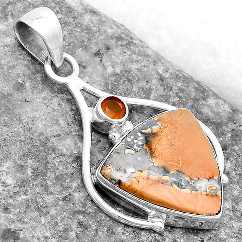 Maligano Jasper Indonesia & Carnelian Pendant P-1575 SDP119637