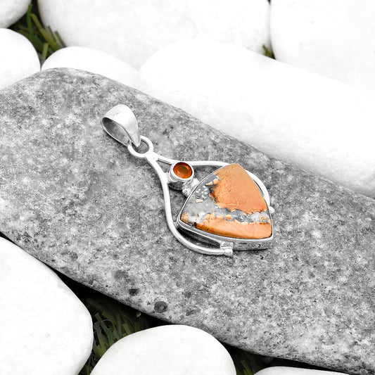 Maligano Jasper Indonesia & Carnelian Pendant P-1575 SDP119637