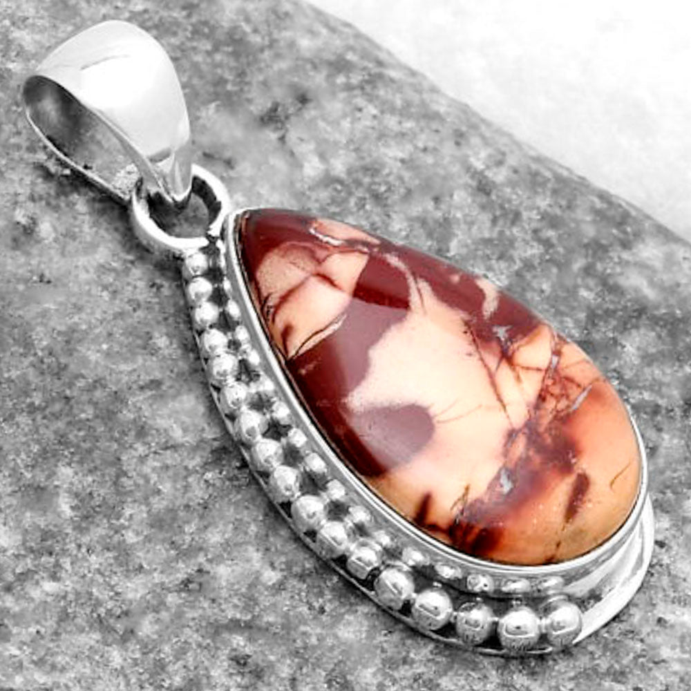 Natural Indian Paint Gemstone Pendant P-1326 SDP119746