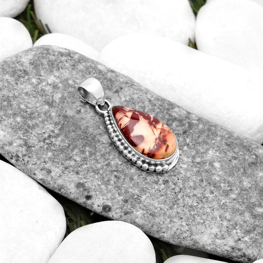 Natural Indian Paint Gemstone Pendant P-1326 SDP119746