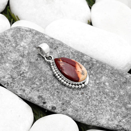 Natural Indian Paint Gemstone Pendant P-1326 SDP119751