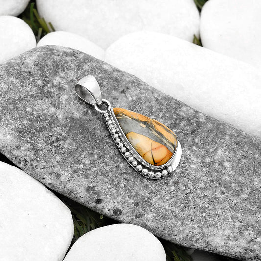 Natural Maligano Jasper - Indonesia Pendant P-1326 SDP119759