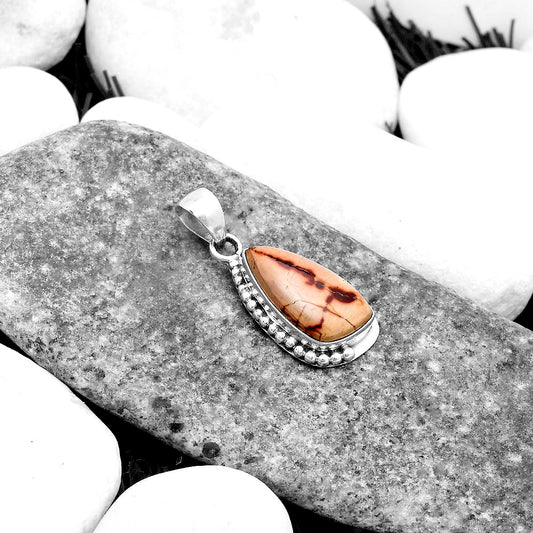 Natural Indian Paint Gemstone Pendant P-1326 SDP119781