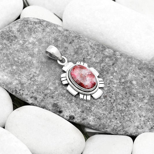 Natural Pink Thulite - Norway Pendant P-1179 SDP119978