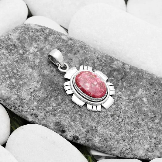Natural Pink Thulite - Norway Pendant P-1179 SDP119992