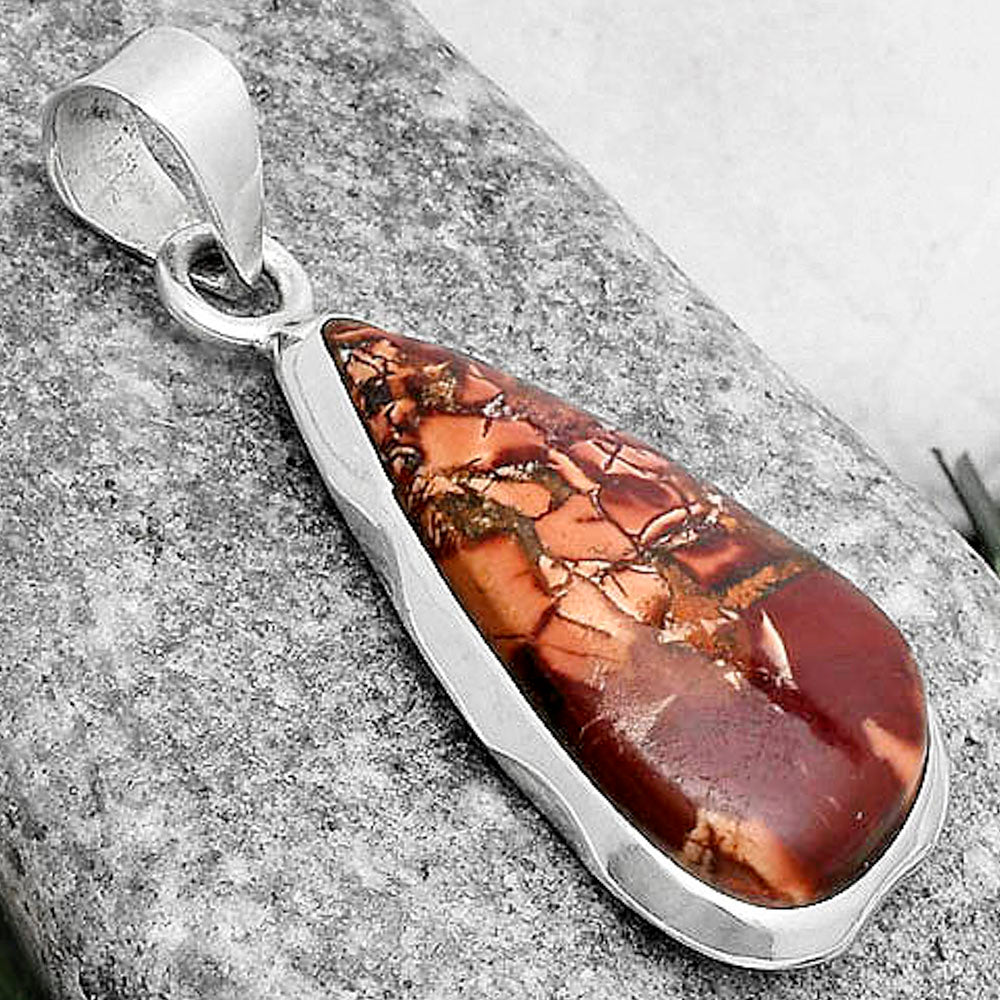 Natural Indian Paint Gemstone Pendant P-1110 SDP120482