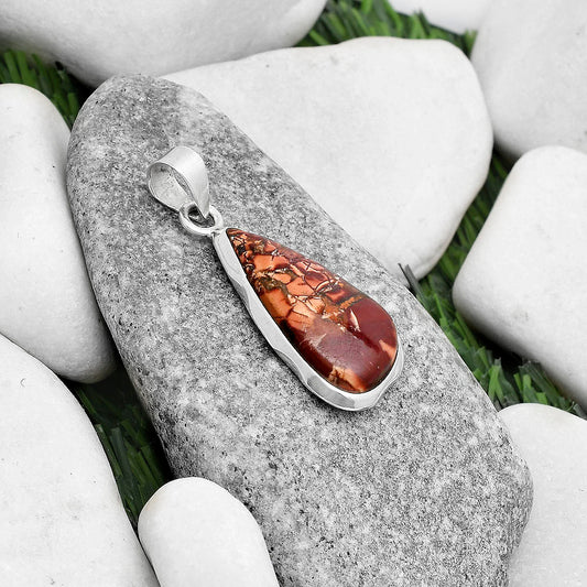 Natural Indian Paint Gemstone Pendant P-1110 SDP120482
