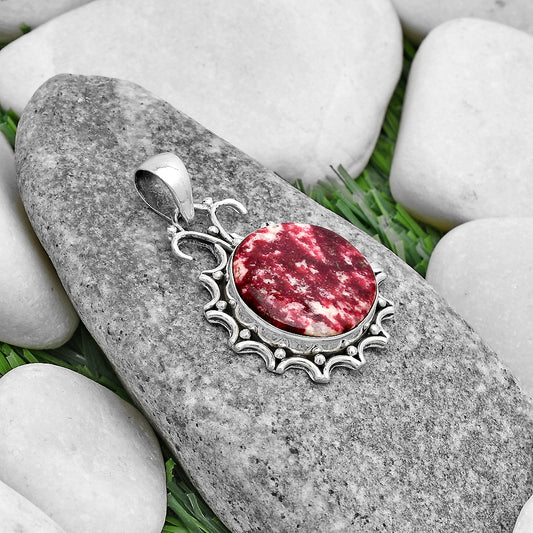 Natural Pink Thulite - Norway Pendant P-1249 SDP120682