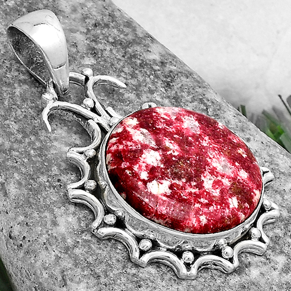 Natural Pink Thulite - Norway Pendant P-1249 SDP120700