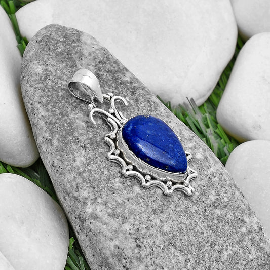 Natural Lapis - Afghanistan Pendant P-1249 SDP120710