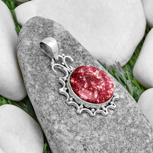 Natural Pink Thulite - Norway Pendant P-1249 SDP120711
