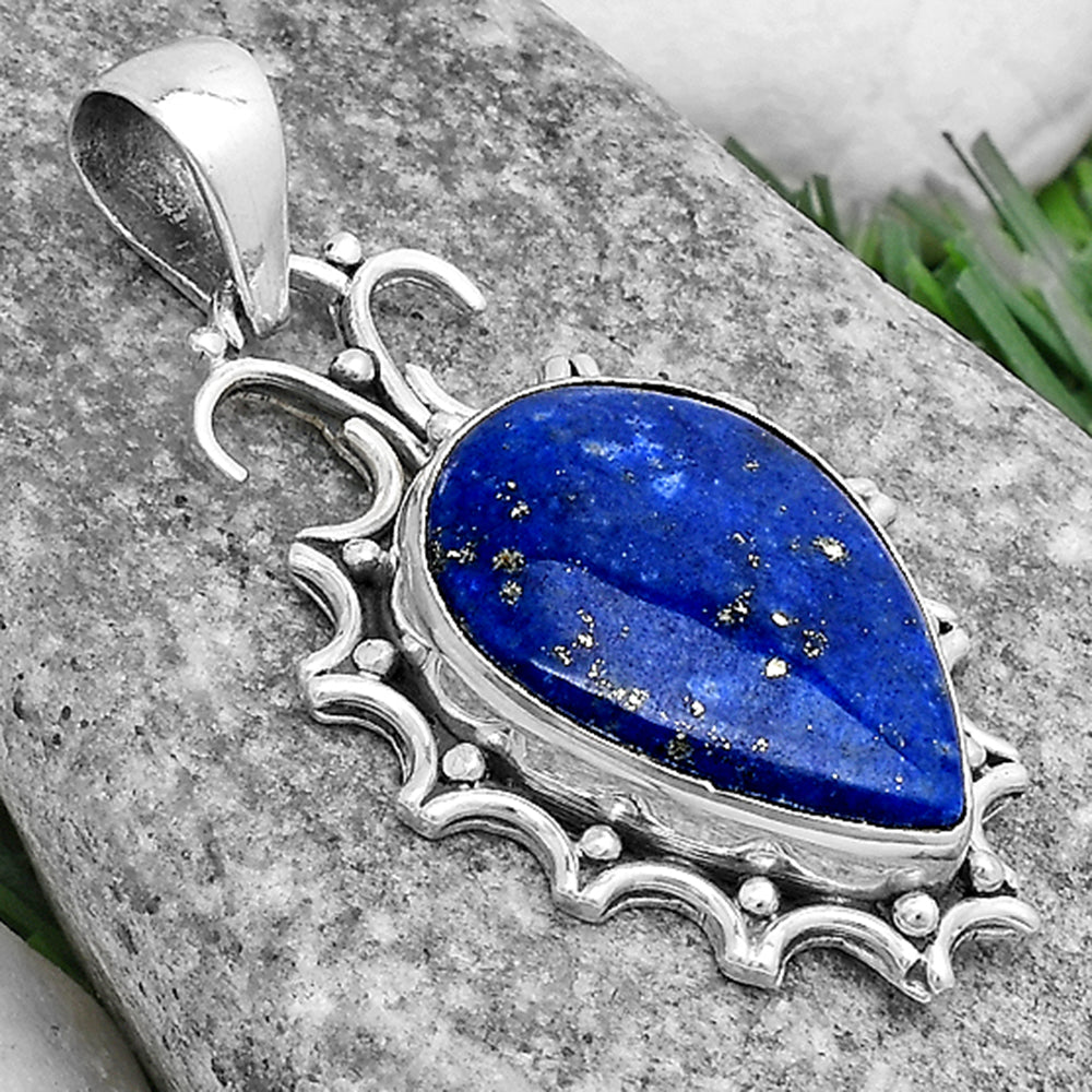 Natural Lapis - Afghanistan Pendant P-1249 SDP120722
