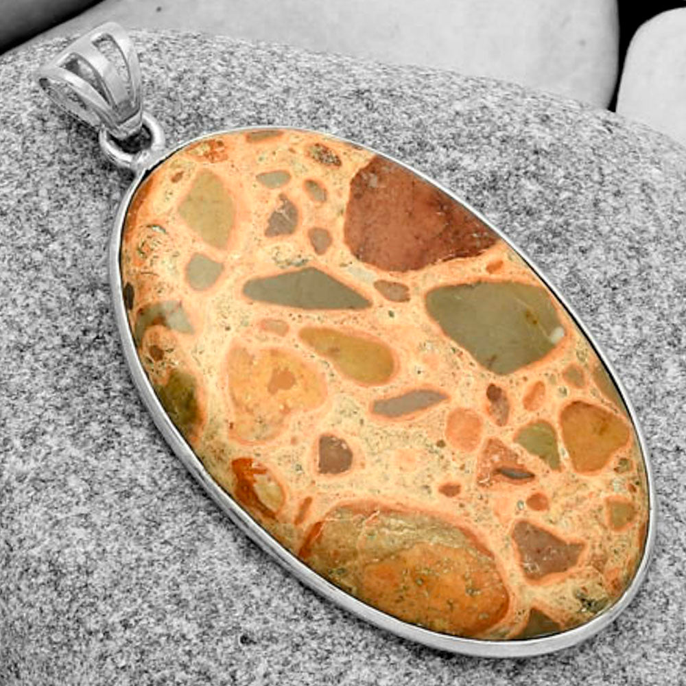 Natural Leopardite Jasper Pendant P-1001 SDP120974