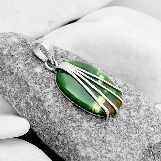 Natural Chrome Chalcedony Pendant P-1302 SDP120983