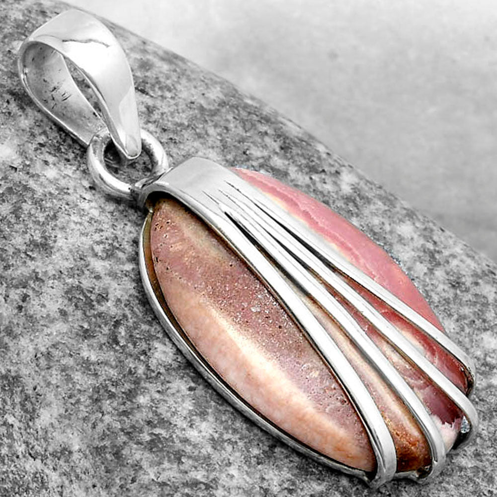 Natural Rhodochrosite Argentina Pendant P-1302 SDP120987