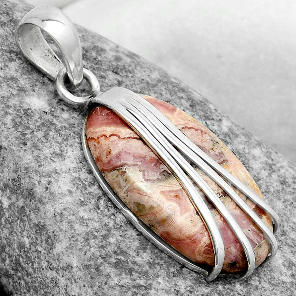 Natural Rhodochrosite Argentina Pendant P-1302 SDP120991