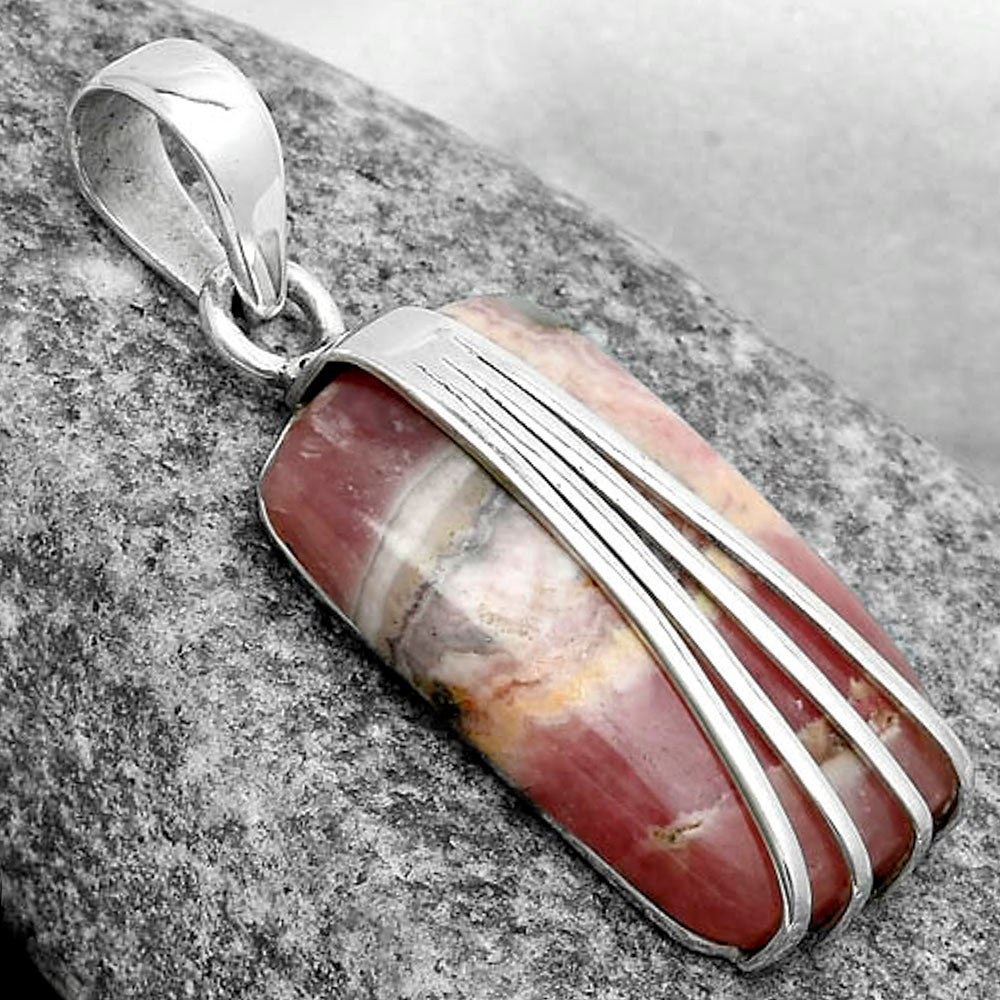 Natural Rhodochrosite Argentina Pendant P-1302 SDP121003