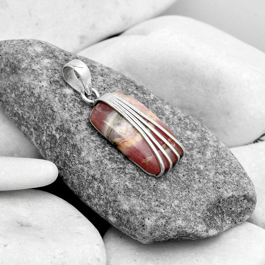 Natural Rhodochrosite Argentina Pendant P-1302 SDP121003