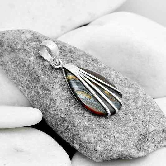 Natural Iron Tiger Eye Pendant P-1302 SDP121023