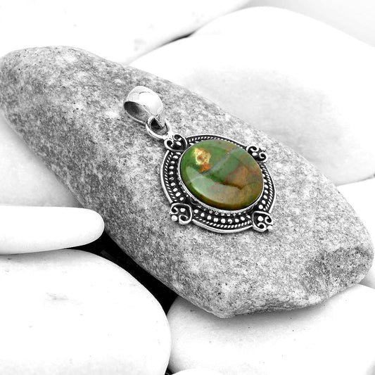 Natural Chrome Chalcedony Pendant P-1040 SDP121025