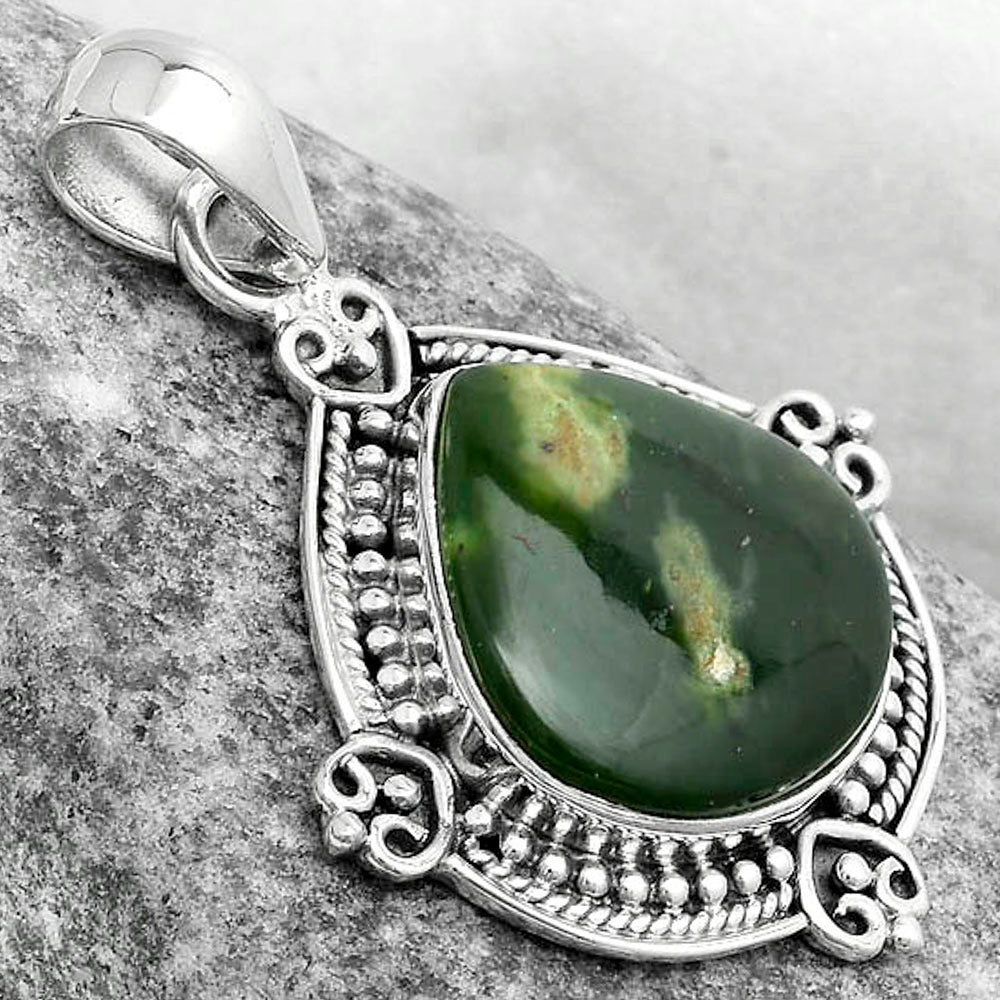 Natural Chrome Chalcedony Pendant P-1040 SDP121037