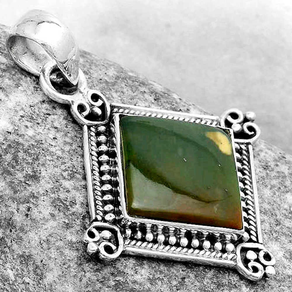 Natural Chrome Chalcedony Pendant P-1040 SDP121041
