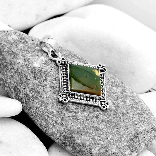 Natural Chrome Chalcedony Pendant P-1040 SDP121041