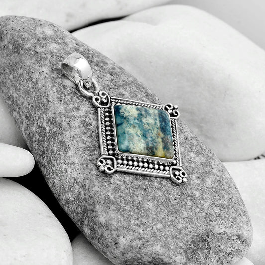 Natural Blue Scheelite - Turkey Pendant P-1040 SDP121055