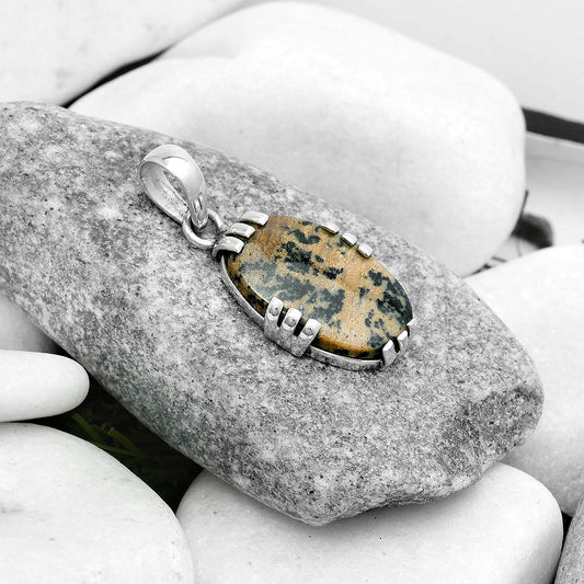 Natural Russian Honey Dendrite Opal Pendant P-1564 SDP121117