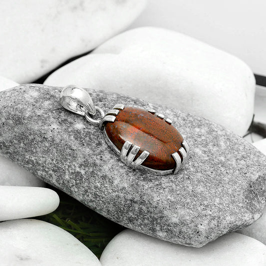 Natural Red Moss Agate Pendant P-1564 SDP121126