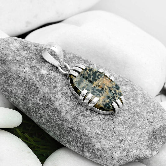 Natural Russian Honey Dendrite Opal Pendant P-1564 SDP121142