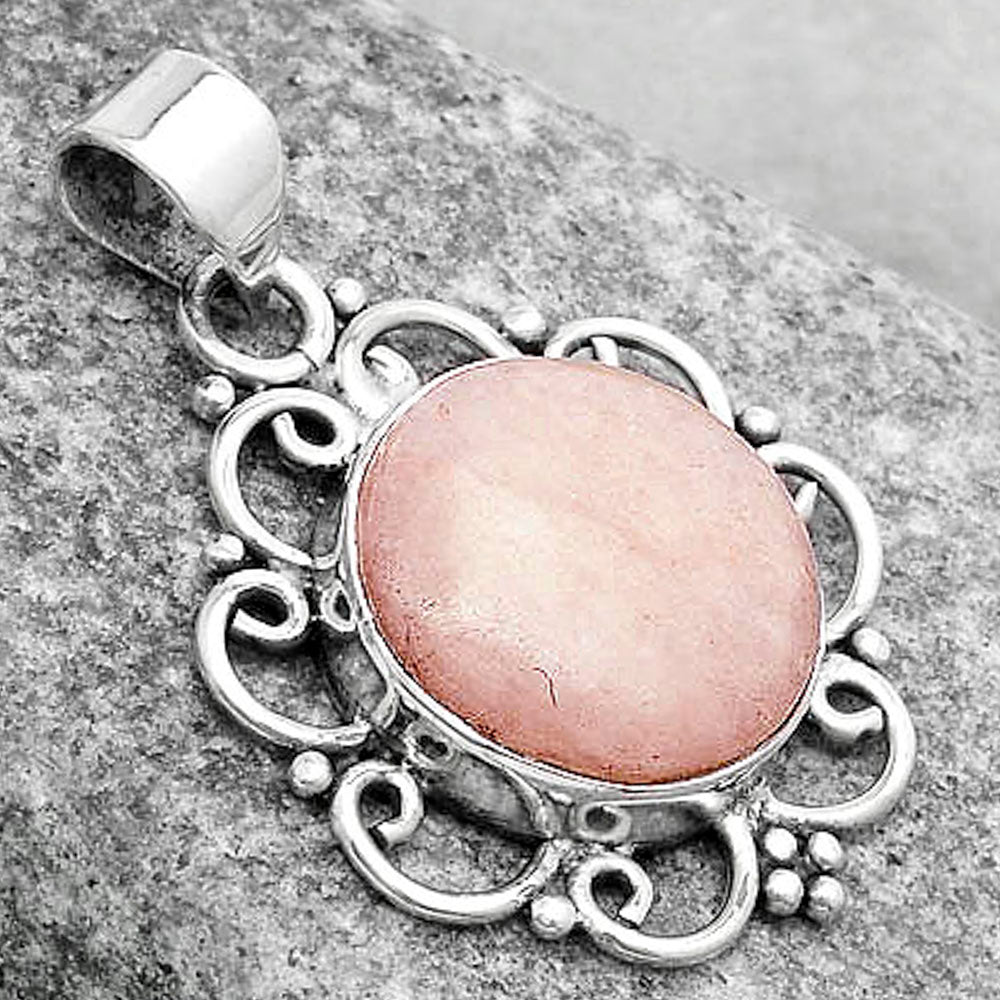 Natural Pink Scolecite Pendant P-1699 SDP121260