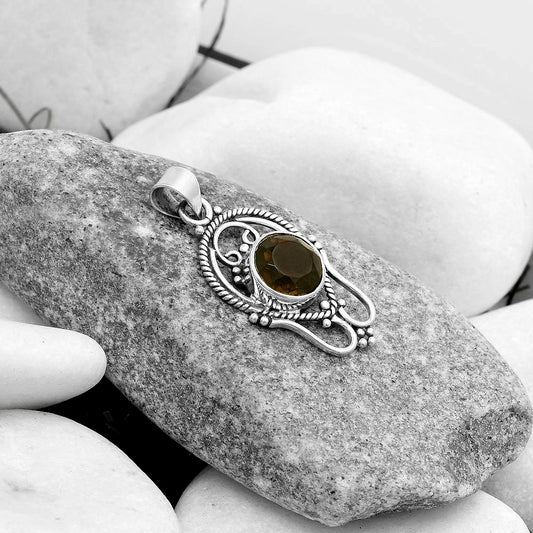 Natural Smoky Quartz - Brazil Pendant P-1681 SDP121291