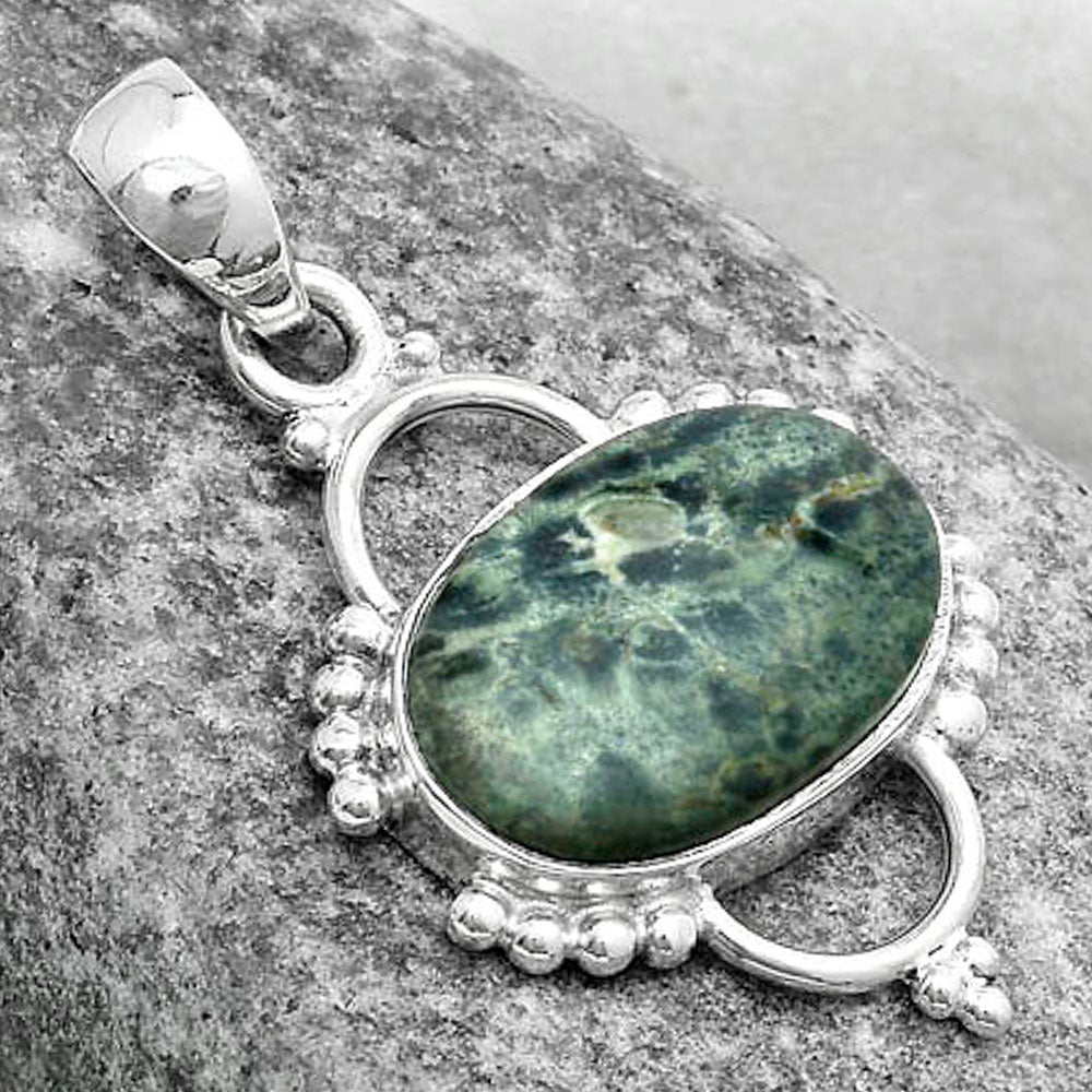 Natural Star Galaxy Jasper Pendant P-1639 SDP121375