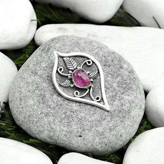 Natural Pink Tourmaline Rough Pendant P-1707 SDP121449