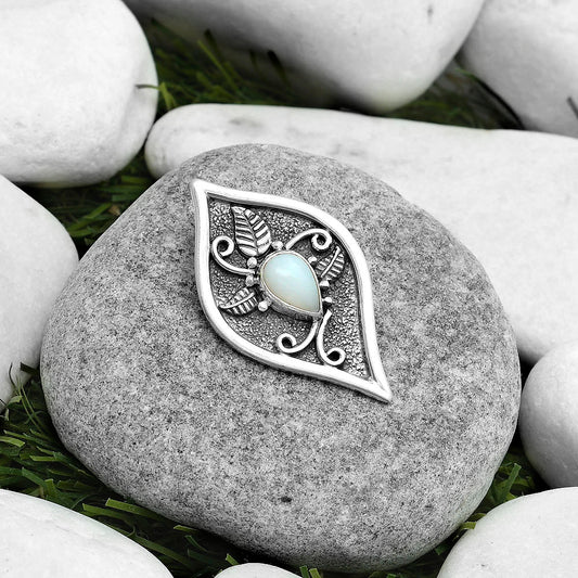 Natural White Opal Pendant P-1707 SDP121456