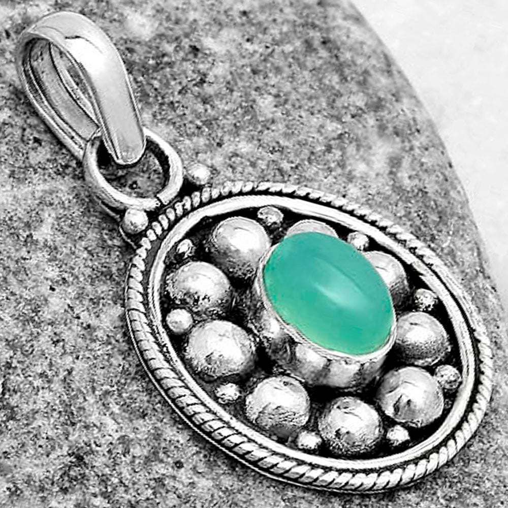 Bali Design - Chrysoprase - Australia Pendant P-1713 SDP121541