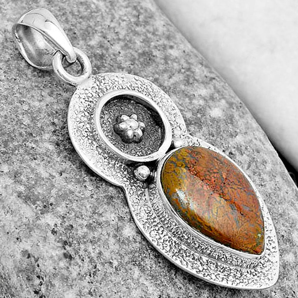 Natural Red Moss Agate Pendant P-1716 SDP121705