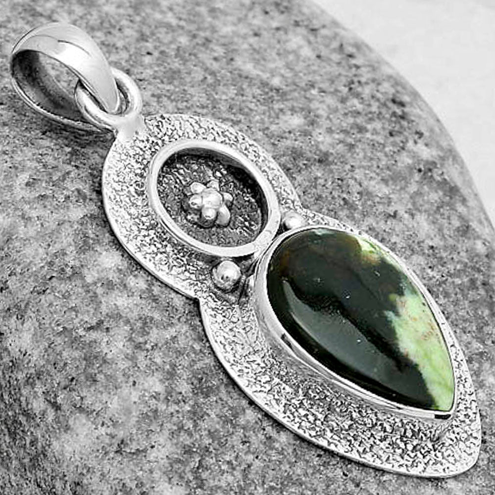 Natural Chrome Chalcedony Pendant P-1716 SDP121721