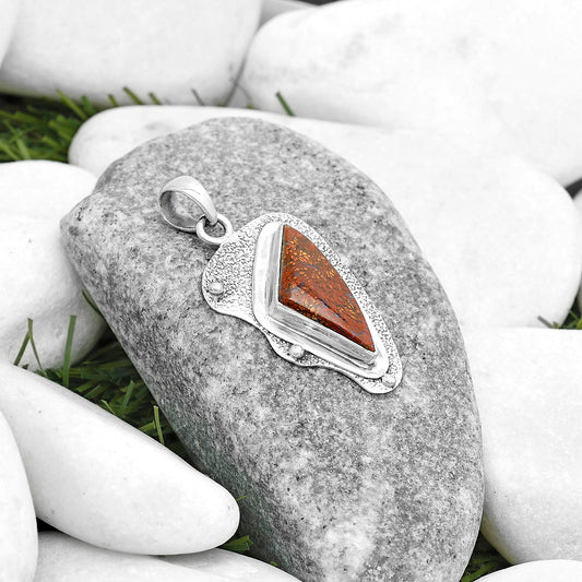 Natural Red Moss Agate Pendant P-1498 SDP121747